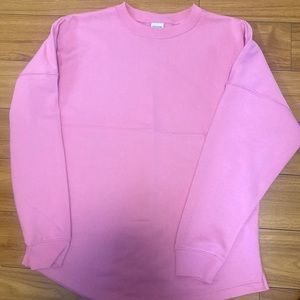 Womens pink sweater crew neck